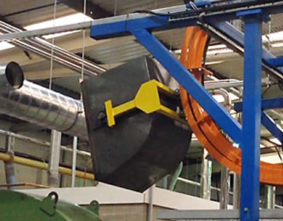 Amber Install Overhead Solution for Moving Rubber