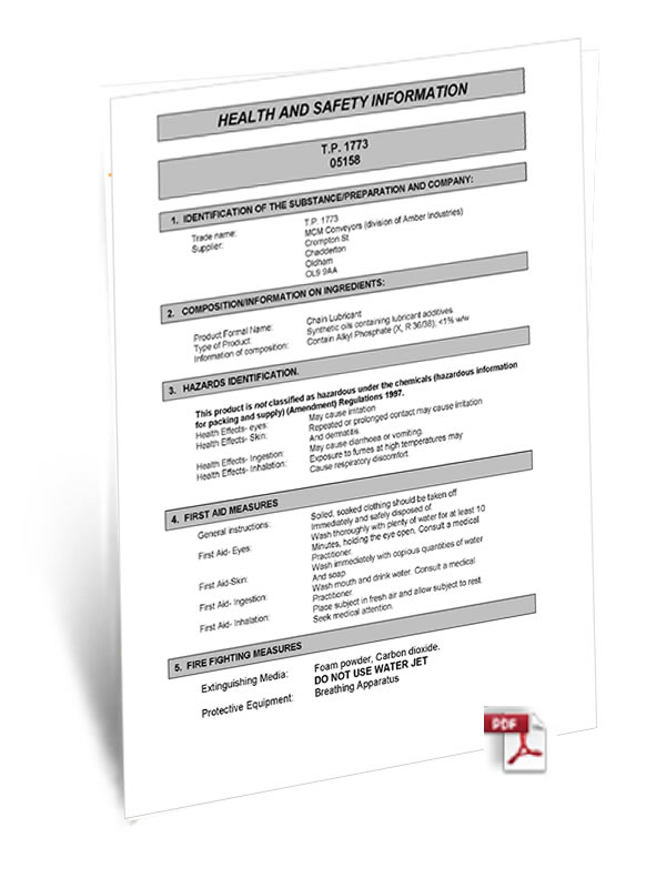 TP1773 Safety Data Sheet
