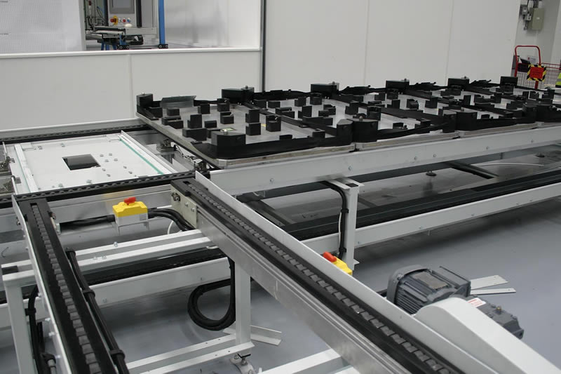 Transportadores de palés y de cadena para trabajo pesado Amber Automation