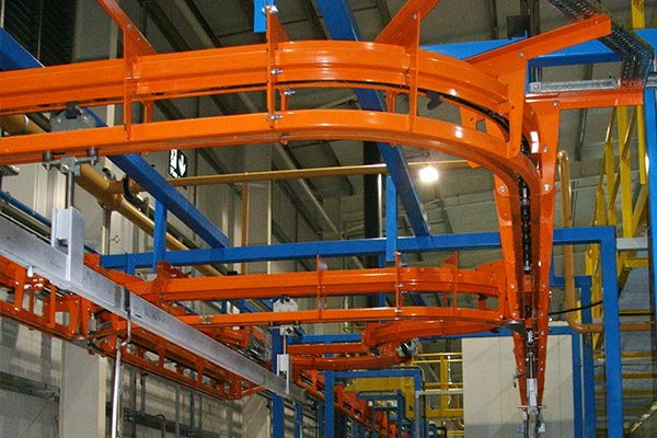 Transportadores de cadena suspendidos MCM: Principios de funcionamiento
