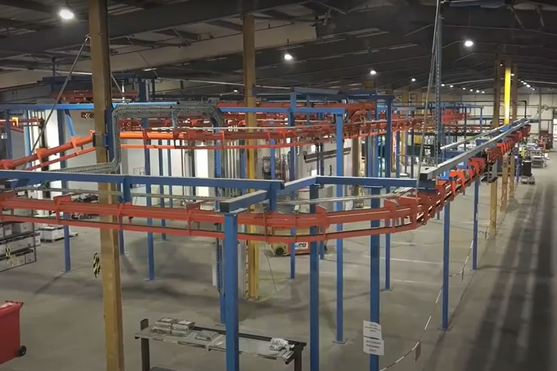 Transportador aéreo (imágenes y puesta en servicio con drones)