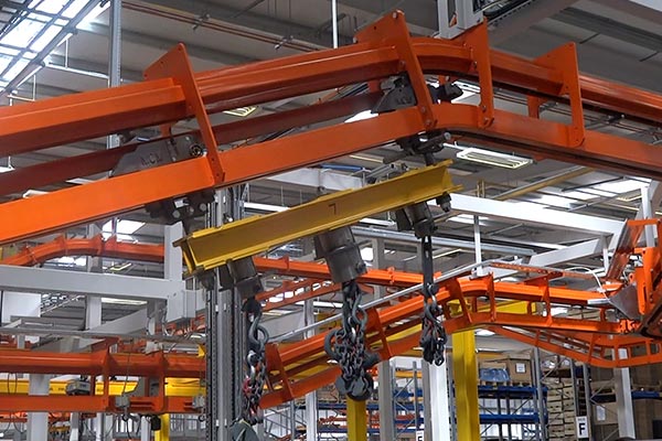 Transportadores de cadena aéreos - Datos técnicos